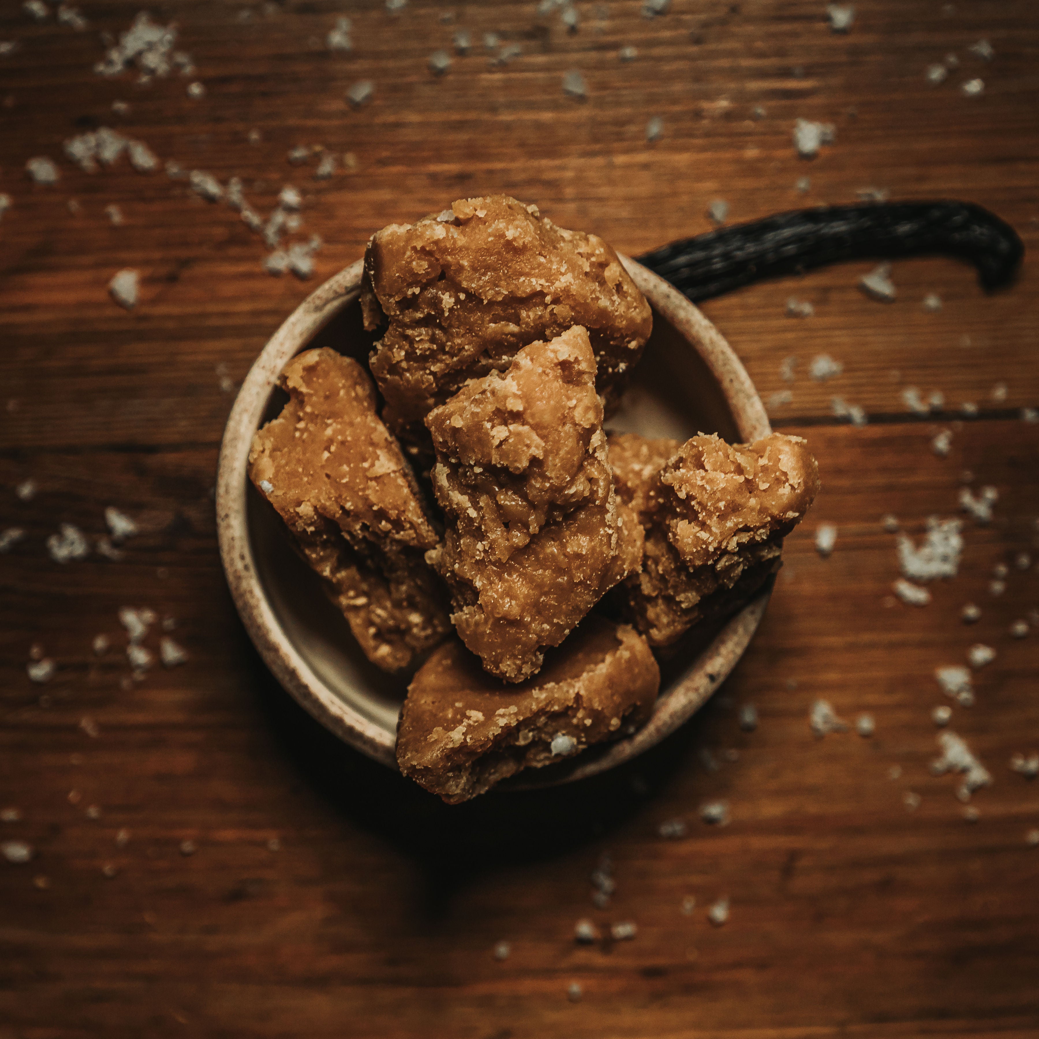 Cornish Sea Salt Fudge In Bowl