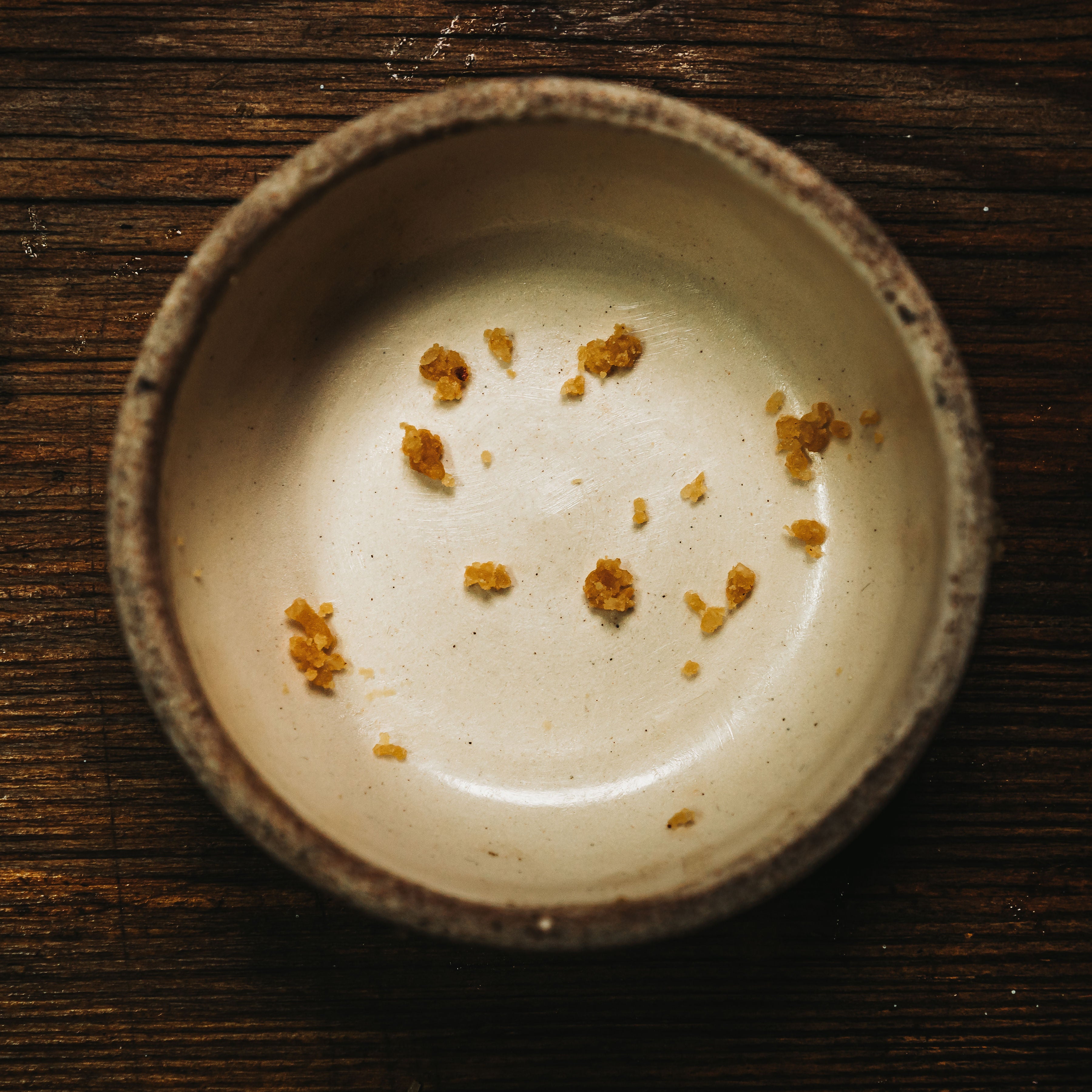 Cornish Clotted Cream Crumbs In Small Bowl